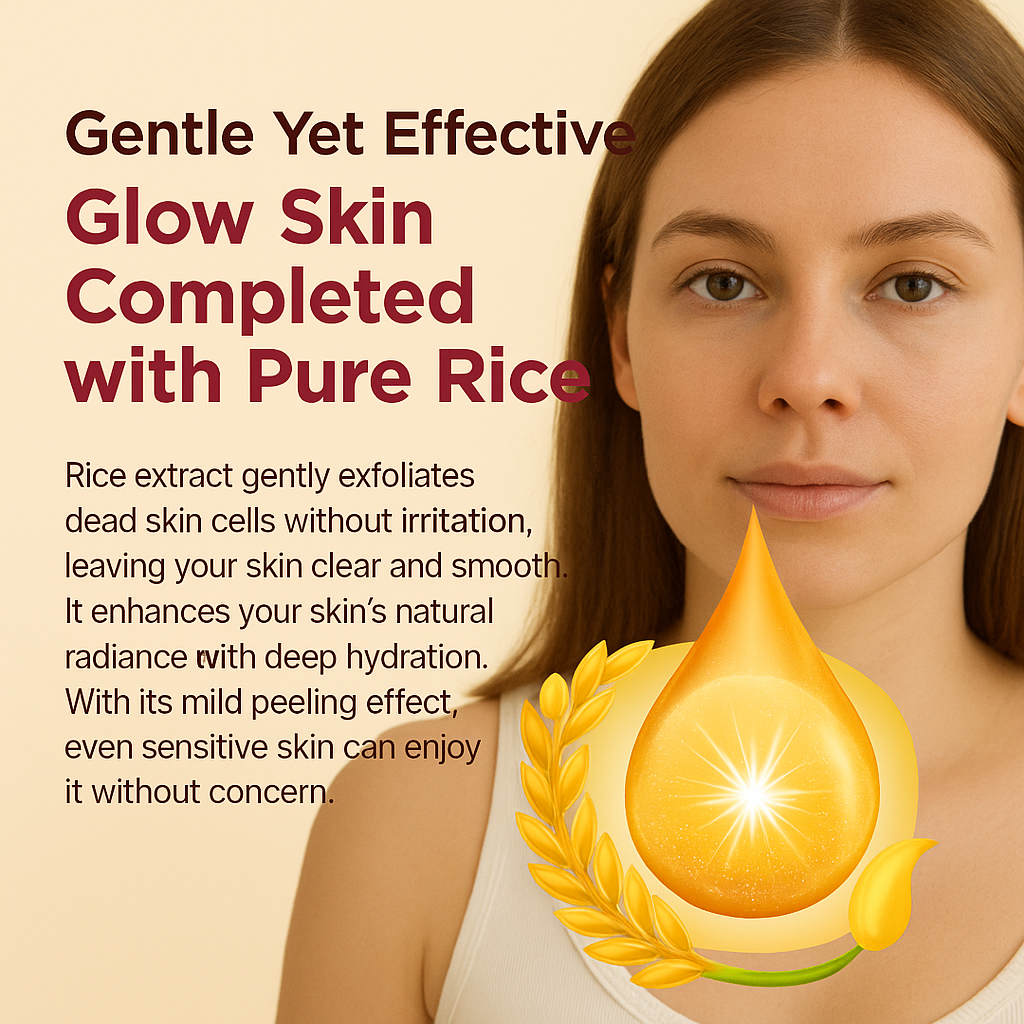 [Official]Peel Shot Glow Rice Ampoule Duo - Serums for Brightening, Exfoliating, and Moisturizing - Suitable for All Skin Types